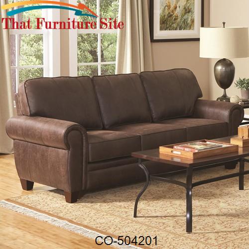Bentley Elegant and Rustic Family Room Sofa by Coaster Furniture  | Au