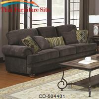 Colton Traditional Sofa with Elegant Design Style by Coaster Furniture 