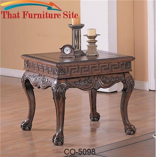 Wilshire Traditional Square End Table by Coaster Furniture  | Austin