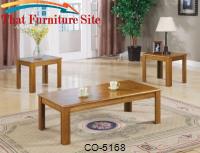 3 Piece Occasional Table Sets 3 Piece Parquet Top Occasional Table Set by Coaster Furniture 