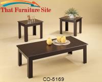 3 Piece Occasional Table Sets 3 Piece Parquet Occasional Table Set by Coaster Furniture 