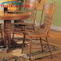 Mackinaw Victorian Press Back Dining Side Chair by Coaster Furniture 