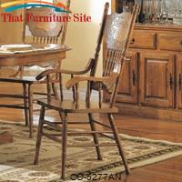 Mackinaw Victorian Press Back Dining Arm Chair by Coaster Furniture 