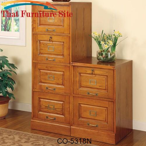 Palmetto Oak File Cabinet with 4 Drawers by Coaster Furniture  | Austi
