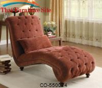 Accent Seating Upholstered Chaise by Coaster Furniture 