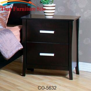 Stuart Contemporary 2 Drawer Nightstand by Coaster Furniture  | Austin