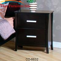 Stuart Contemporary 2 Drawer Nightstand by Coaster Furniture 
