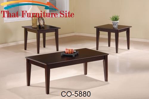 3 Piece Occasional Table Sets 3 Piece Occasional Table Set with Tapere