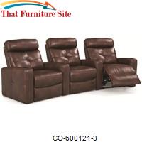 Palmer Casual Contemporary Three Seat Theater Group by Coaster Furniture 