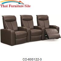 Estella Contemporary 3 Seat Theater Seating Group by Coaster Furniture 