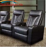 Pavillion 2 Seater Home Theater Black by Coaster Furniture 