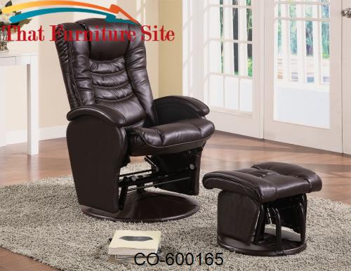 Recliners with Ottomans Casual Glider Recliner Chair with Matching Ott