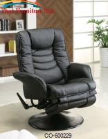Recliners Casual Leatherette Swivel Recliner by Coaster Furniture 