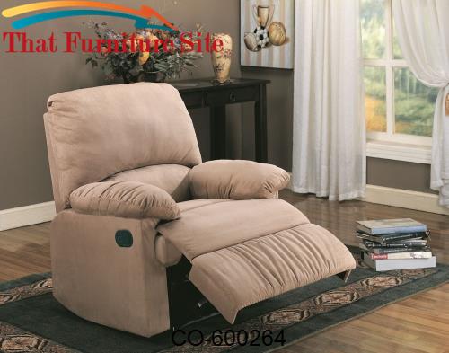 Recliners Casual Microfiber Recliner by Coaster Furniture  | Austin