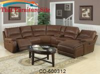 Loukas Reclining Sectional Sofa with Chaise by Coaster Furniture 