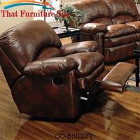 Walter Leather Rocker Recliner by Coaster Furniture 