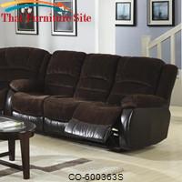 Johanna Reclining Corduroy Motion Sofa by Coaster Furniture 