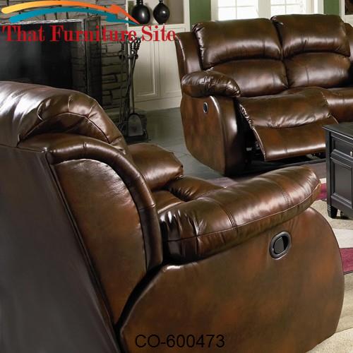 Morrell Casual Leather Rocker Recliner by Coaster Furniture  | Austin