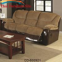 Malena Motion Sofa w/ Built in Cup Holders by Coaster Furniture 