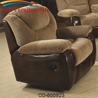 Malena Glider Recliner w/ Scooped Seat by Coaster Furniture 