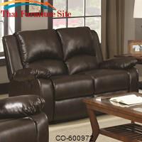 Boston Casual Double Reclining Love Seat by Coaster Furniture 