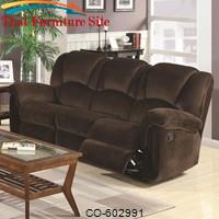 Ajay Casual Motion Sofa with Pad-over-Chaise Seats by Coaster Furniture 