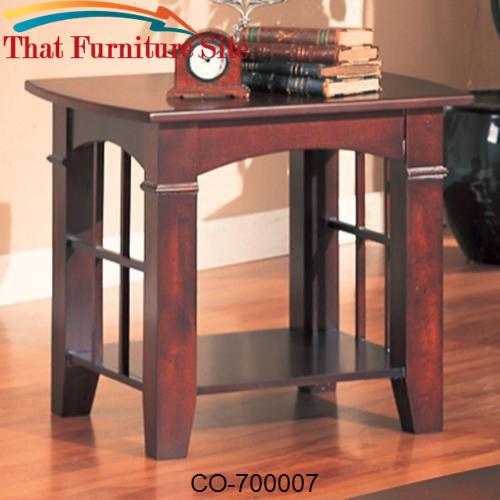 Abernathy End Table with Shelf by Coaster Furniture  | Austin