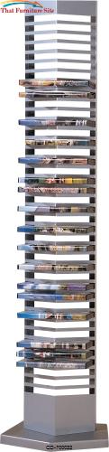 Accent Racks Silver DVD Rack by Coaster Furniture  | Austin