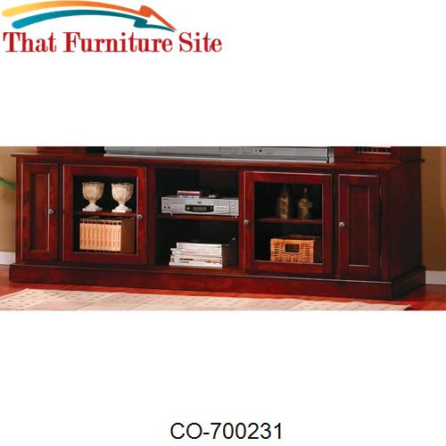 Wall Units TV Console with Doors and Shelves by Coaster Furniture  | A