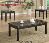 3 Piece Occasional Table Sets Coffee Table abd End Table Set by Coaster Furniture 