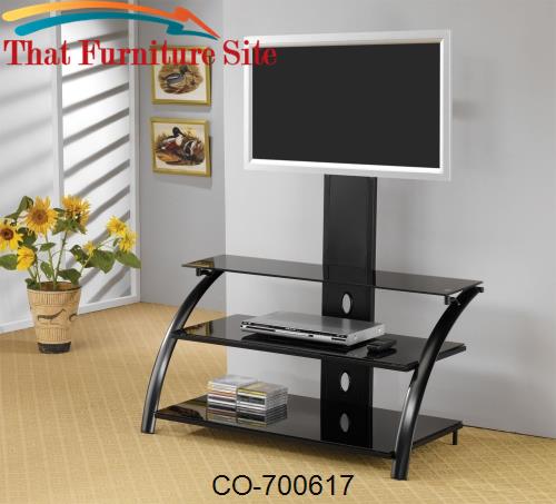 TV Stands Casual Contemporary Metal Media Console with Bracket by Coas
