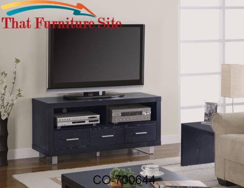TV Stands Contemporary Media Console with Shelves and Drawers by Coast