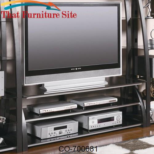 Wall Units 60&quot; TV Stand with Shelves by Coaster Furniture  | Austin