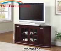 TV Stands 55&quot; Two Door Corner TV Stand by Coaster Furniture 