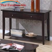 Whitehall Sofa Table w/ Shelf &amp; Storage Drawers by Coaster Furniture 