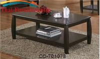 Marina Coffee Table with 1 Shelf by Coaster Furniture 