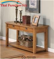 Woodside Casual Contemporary Sofa Table with Drawers and Shelf by Coaster Furniture 