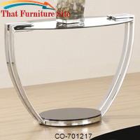 Roosevelt Contemporary Metal End Table with Glass Top by Coaster Furniture 