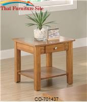 Occasional Group End Table with Drawer and Base Shelf by Coaster Furniture 
