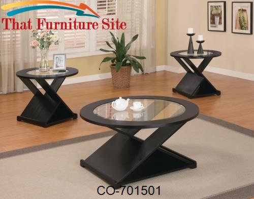 3 Piece Occasional Table Sets Contemporary 3 Piece Round Occasional Ta