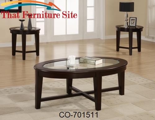 3 Piece Occasional Table Sets 3 Piece Occasional Table Set with Temper