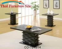 3 Piece Occasional Table Sets Contemporary 3 Piece Coffee Table and End Table Set by Coaster Furniture 