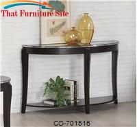 Wacker Contemporary Sofa Table with Inset Glass Top by Coaster Furniture 
