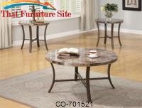 3 Piece Occasional Table Sets Coffee Table and End Table Set by Coaster Furniture 