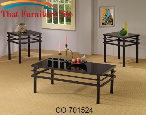 3 Piece Occasional Table Sets Modern Coffee Table and End Table Set by