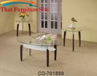 3 Piece Occasional Table Sets 3-Piece Contemporary Round Coffee &amp; End Table Set by Coaster Furniture 