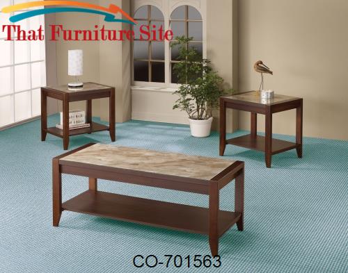 3 Piece Occasional Table Sets Set of 3 Occasional Tables with Glass Ma