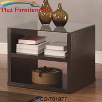 Occasional Group Contemporary End Table with 2 Shelves by Coaster Furniture 