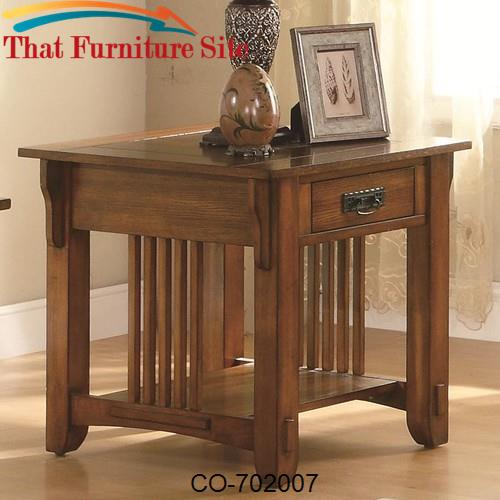Occasional Group Drawer End Table with Shelf by Coaster Furniture  | A