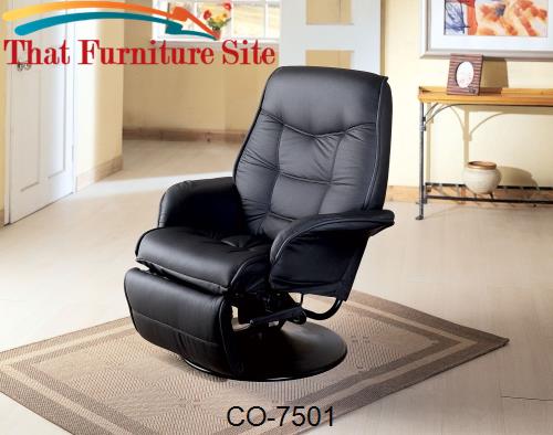 Berri Swivel Recliner with Flared Arms by Coaster Furniture  | Austin